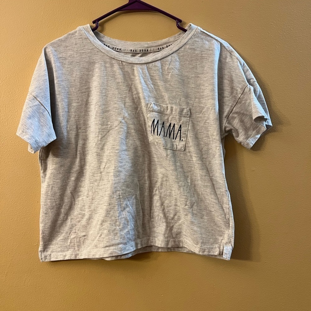 Rae Dunn Women's Mama Cropped Tshirt Size XS